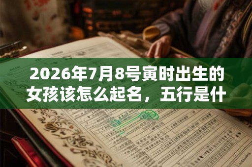 2026年7月8号寅时出生的女孩该怎么起名，五行是什么？