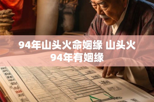 94年山头火命姻缘 山头火94年有姻缘 94年山头火命姻缘 山头火94年有姻缘