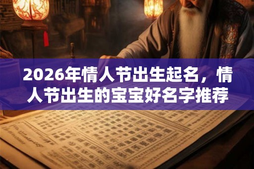 2026年情人节出生起名，情人节出生的宝宝好名字推荐