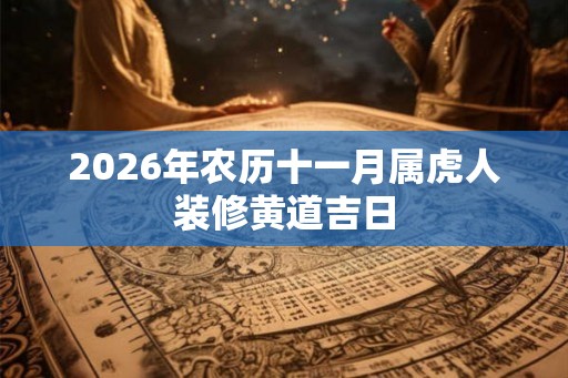 2026年农历十一月属虎人装修黄道吉日