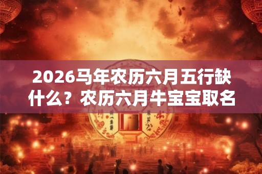 2026马年农历六月五行缺什么？农历六月牛宝宝取名字