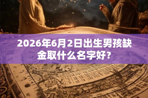 2026年6月2日出生男孩缺金取什么名字好？