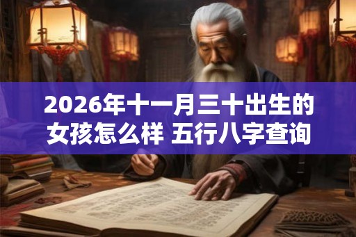 2026年十一月三十出生的女孩怎么样 五行八字查询