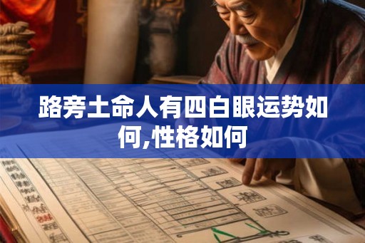 路旁土命人有四白眼运势如何,性格如何