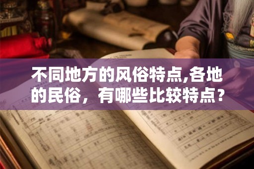 不同地方的风俗特点,各地的民俗，有哪些比较特点？