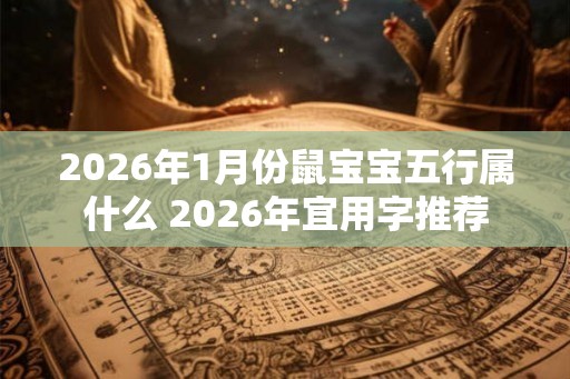 2026年1月份鼠宝宝五行属什么 2026年宜用字推荐