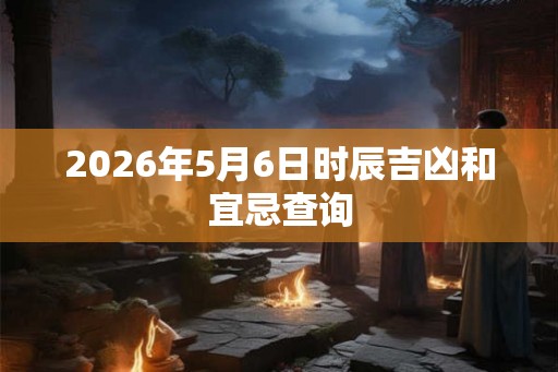2026年5月6日时辰吉凶和宜忌查询