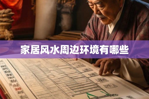 家居风水周边环境有哪些