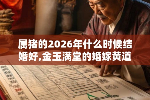 属猪的2026年什么时候结婚好,金玉满堂的婚嫁黄道吉日