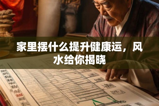 家里摆什么提升健康运,风水给你揭晓 家里摆什么提升健康运,风水给你揭晓
