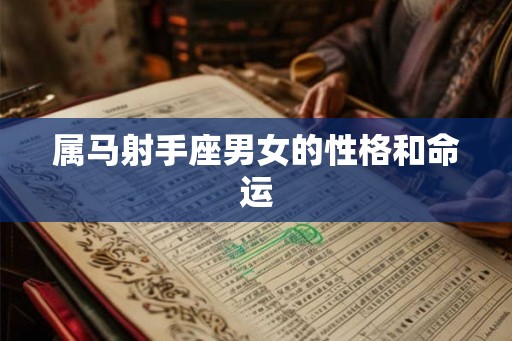 属马射手座男女的性格和命运