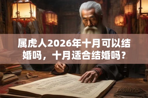 属虎人2026年十月可以结婚吗，十月适合结婚吗？