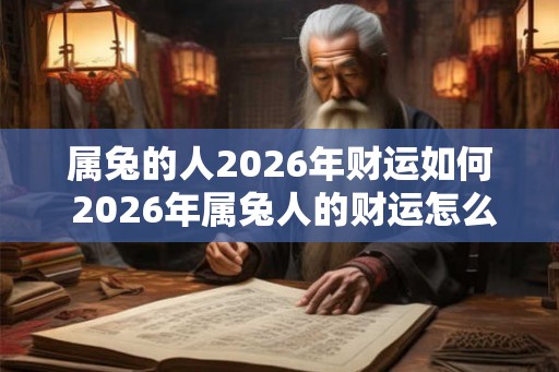 属兔的人2026年财运如何 2026年属兔人的财运怎么样