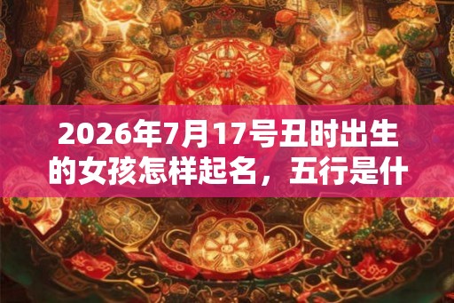 2026年7月17号丑时出生的女孩怎样起名，五行是什么？