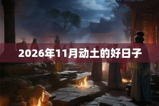 2026年11月动土的好日子