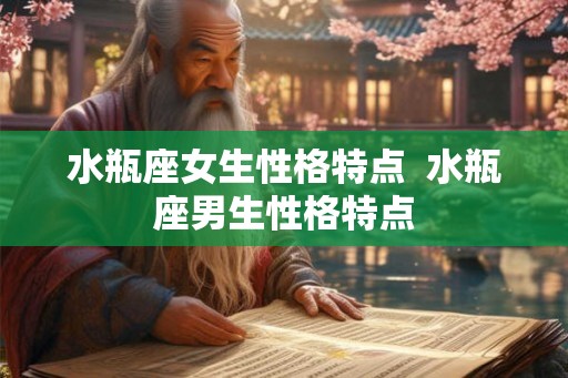 水瓶座女生性格特点  水瓶座男生性格特点