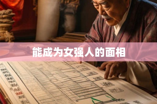 能成为女强人的面相