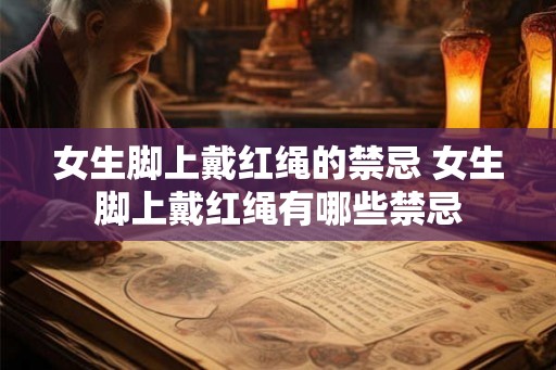 女生脚上戴红绳的禁忌 女生脚上戴红绳有哪些禁忌