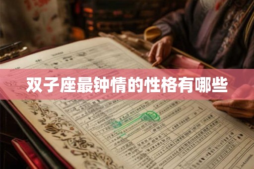 双子座最钟情的性格有哪些