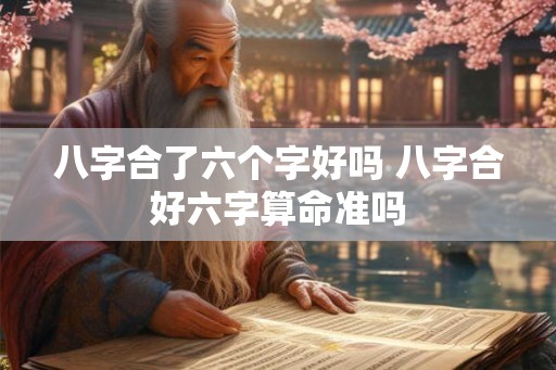 八字合了六个字好吗 八字合好六字算命准吗