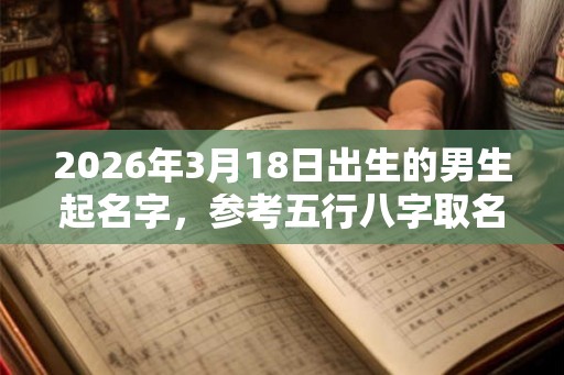 2026年3月18日出生的男生起名字,参考五行八字取名 2026年3月18日出生的男生起名字,参考五行八字取名