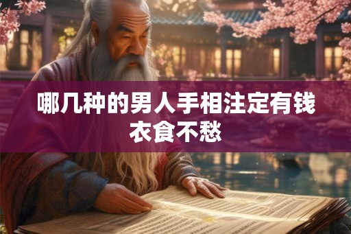 哪几种的男人手相注定有钱衣食不愁