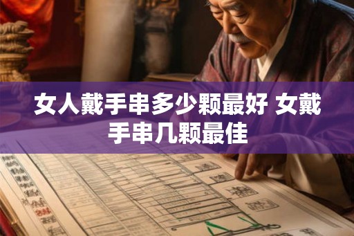 女人戴手串多少颗最好 女戴手串几颗最佳