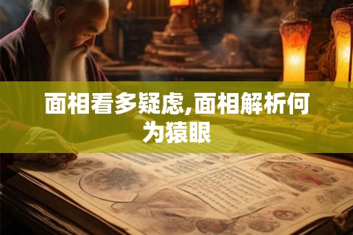面相看多疑虑,面相解析何为猿眼