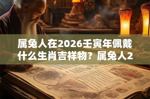 属兔人在2026壬寅年佩戴什么生肖吉祥物？属兔人2026年大利方位