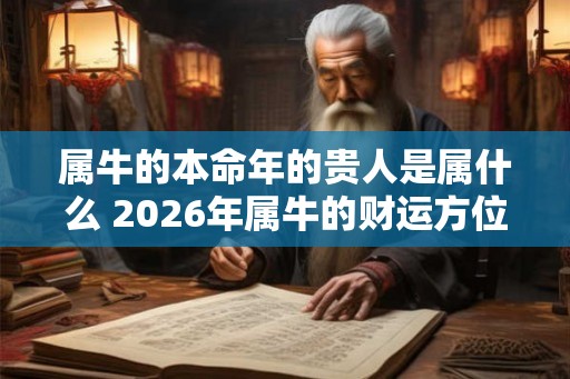 属牛的本命年的贵人是属什么 2026年属牛的财运方位在哪里