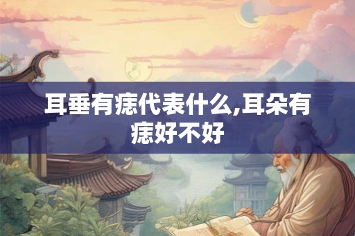 耳垂有痣代表什么,耳朵有痣好不好