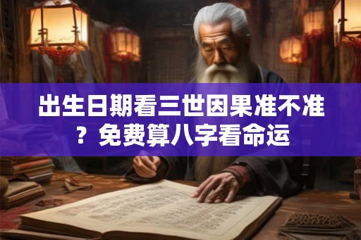 出生日期看三世因果准不准？免费算八字看命运