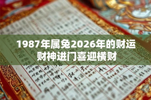 1987年属兔2026年的财运 财神进门喜迎横财
