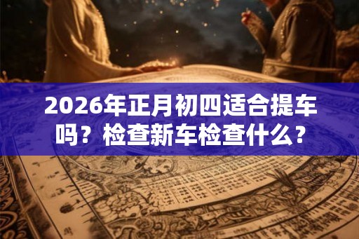 2026年正月初四适合提车吗？检查新车检查什么？