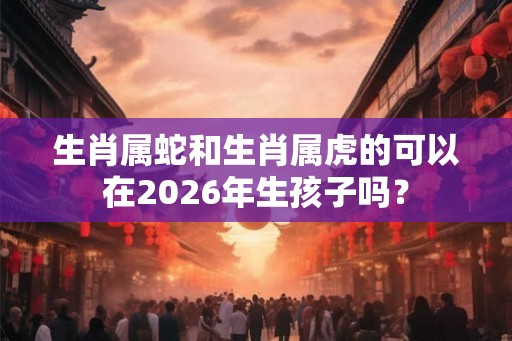 生肖属蛇和生肖属虎的可以在2026年生孩子吗？