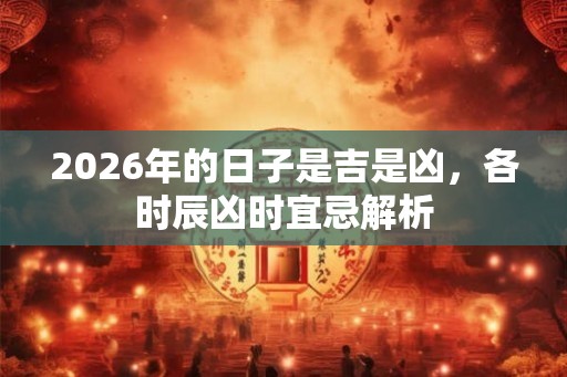 2026年的日子是吉是凶,各时辰凶时宜忌解析 2026年的日子是吉是凶,各时辰凶时宜忌解析