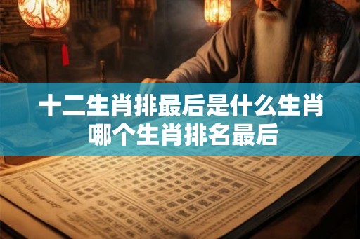 十二生肖排最后是什么生肖 哪个生肖排名最后 十二生肖排最后是什么生肖 哪个生肖排名最后