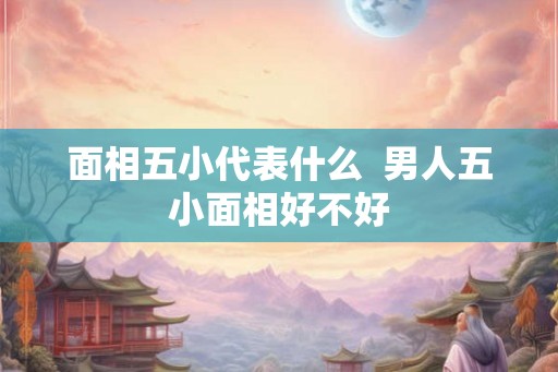 面相五小代表什么  男人五小面相好不好