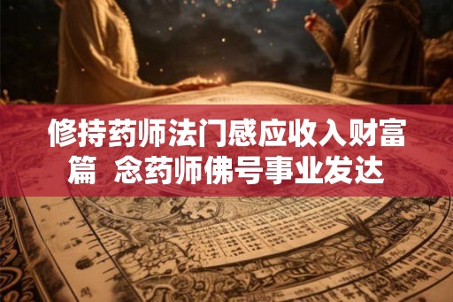 修持药师法门感应收入财富篇  念药师佛号事业发达