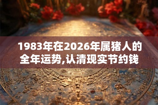 1983年在2026年属猪人的全年运势,认清现实节约钱财