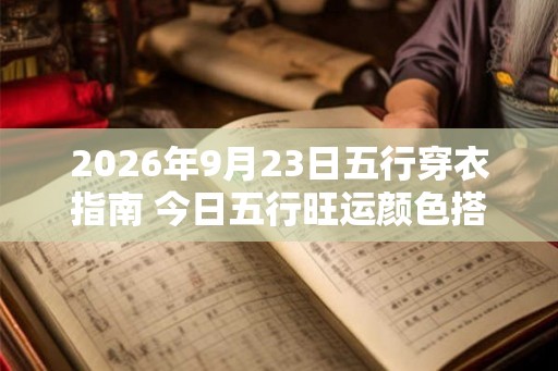 2026年9月23日五行穿衣指南 今日五行旺运颜色搭配 2026年9月23日五行穿衣指南 今日五行旺运颜色搭配