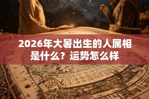 2026年大暑出生的人属相是什么?运势怎么样 2026年大暑出生的人属相是什么?运势怎么样