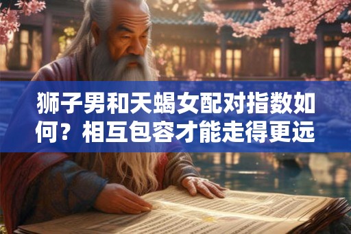 狮子男和天蝎女配对指数如何？相互包容才能走得更远