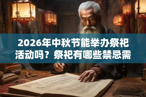 2026年中秋节能举办祭祀活动吗？祭祀有哪些禁忌需要注意？