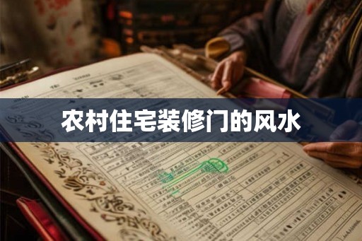 农村住宅装修门的风水 农村住宅装修门的风水