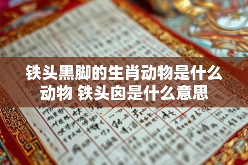 铁头黑脚的生肖动物是什么动物 铁头囟是什么意思