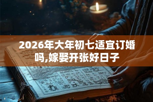 2026年大年初七适宜订婚吗,嫁娶开张好日子 2026年大年初七适宜订婚吗,嫁娶开张好日子