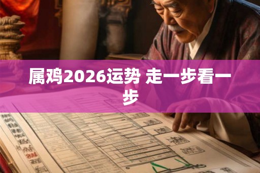 属鸡2026运势 走一步看一步
