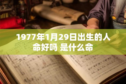 1977年1月29日出生的人命好吗 是什么命