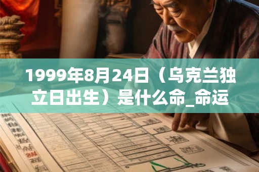 1999年8月24日（乌克兰独立日出生）是什么命_命运如何